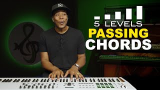 5 Levels Of Passing Chords Piano Tutorial [upl. by Corenda]