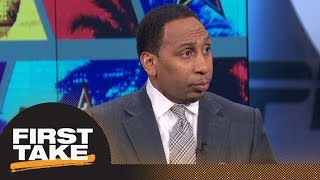 Stephen A reacts to LeBron James and Kevin Durant speaking up on Donald Trump  First Take  ESPN [upl. by Eremahs]