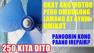 Okay naman ang motor pero umuugong lang at ayaw umikot na electric fan JessRepairTV Trending [upl. by Nagiem236]