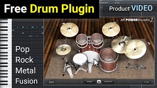 FREE MT Power Drum Kit 2  AU and VST Drum Plugin  NEW VERSION [upl. by Mychal281]