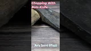 Chopping With Bolo Knife Sound Effect shorts soundeffects [upl. by Roobbie]