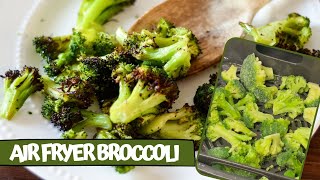 Easy Air Fryer Broccoli in 10 Minutes [upl. by Mcmillan]