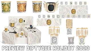 Preview Diptyque Holiday Collection 2023 Advent Calendar Holiday Candles Carousel amp Lantern [upl. by Asimaj258]