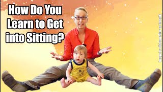 Learning to Get into Sitting Pediatric Physical Therapy for a Child with Torticollis 24 [upl. by Hanus69]