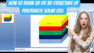 quotHow to draw 3D Structure of Perovskite Solar Cell In PPT  3D Structure of Perovskite Solar Cellquot [upl. by Sumer]