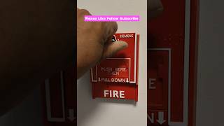 fire alarm pull station 🔥❤️ youtube firesafety fire shorts [upl. by Okim]