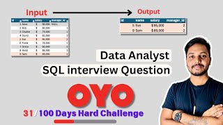 SQL Data Analysis Interview Question 31100  SQL Challenge  SQL Tutorials  Self Join Advanced [upl. by Cowles683]