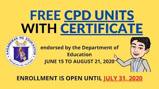 FREE CPD UNITS WITH CERTIFICATE [upl. by Lenno]