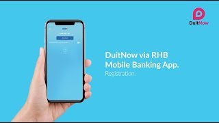 RHB Mobile Banking App  DuitNow Registration [upl. by Seth]