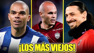 🎇Los JUGADORES de FUTBOL más VIEJOS del MUNDO [upl. by Adnilim]