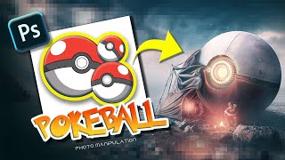 Epic Cinematic Photo Manipulation  GIANT POKEBALLS [upl. by Perkins]