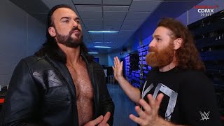 Sami Zayn reta a Drew McIntyre a una lucha la Próxima semana  WWE Raw 16102023 En Español [upl. by Ardnac]