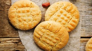 Easy 3 Ingredient Peanut Butter Cookies  Amazingly Simple And Delicious [upl. by Arvell]