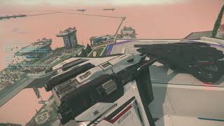 Star Citizen Alpha 3211  Siege of Orison Solo Hammerhead Kill with Ares Ion [upl. by Nalid]