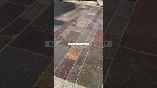 Il porfido del Trentino una pietra unica stone patio skills skill concrete tiktok trend [upl. by Anyrb74]