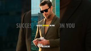 SUCCESS DEPENDS ON YOU 😎🔥 Inspiration quotes status shorts Motivation trending [upl. by Aerdnod850]