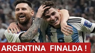 Argentina  Xorvatiya 30 Qatar 2022 Jahon chempionati yarim finali Lionel Messi va Xulian Alvares [upl. by Naehgem97]