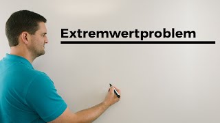 Extremwertproblem ohne Ableitung  Mathe by Daniel Jung [upl. by Rehpatsirhc416]