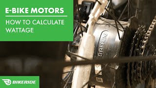 EBike Motors  How To Calculate Wattage  BikeRidecom [upl. by Freeborn]