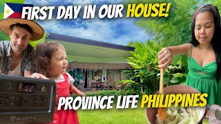 FIRST DAY IN OUR PROVINCE HOUSE IN PALAWAN BLUETTI EB70 [upl. by Towne]