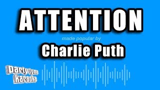 Charlie Puth  Attention Karaoke Version [upl. by Lias]