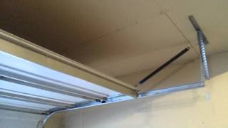 extension springs garage door DIY first time  garage door opener installation 20160104 163535 [upl. by Tema764]