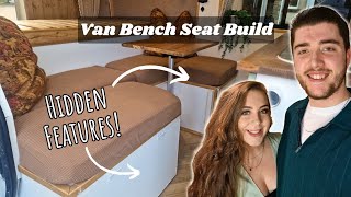 Campervan Bench Seat Build  DIY Ducato Van Conversion  UK [upl. by Yauqaj]