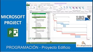 Microsoft Project  Programación Proyecto Edificio [upl. by Beatrisa]