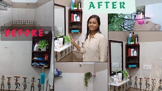 Low budget bathroom makeoversmall Indian bathroom organizationsmall bathroom decorating ideas [upl. by Adara]