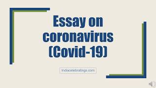 Coronavirus Essay Covid19 Essay  Sentences  Paragraph on Coronavirus [upl. by Jermayne]