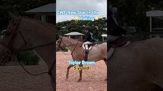 Taylor Brown WEF 6 Crossrails 2024 equestrian pony horseshows [upl. by Uri]