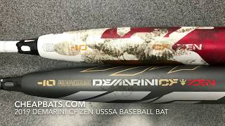 CheapBatscom 2019 DeMarini CF Zen USSSA Big Barrel Baseball Bat [upl. by Aicile]