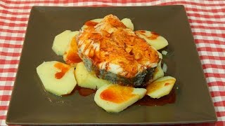 Receta de merluza a la Gallega [upl. by Vullo]