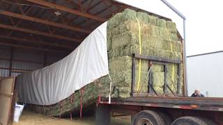 Unloading Hay the Easy Way [upl. by Refinneg]