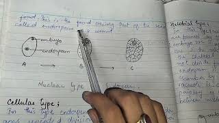 Endosperm and its types complete lecture with notes notes endosperm types [upl. by Skier647]