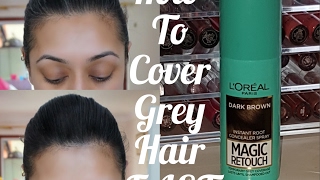 How To Cover Grey Hair FAST LOreal Magic Retouch with Demo [upl. by Clardy]