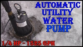 Best Utility Water Pump To Get Rid Of Standing Water BURCAM 300503R [upl. by Gipson]