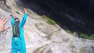 Pressurized Pala  BASE Jump  Via Ferrata  Lauterbrunnen [upl. by Seavir186]