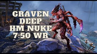 ESO  Graven Deep HM NUKE Trifecta  World Record  750  Scions of Ithelia  DD Arcanist [upl. by Leuamme]