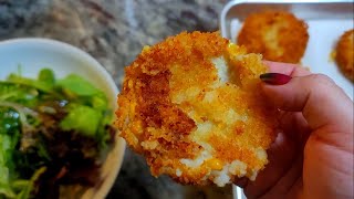 These potato croquettes were quick and easy to make [upl. by Ligriv]