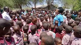 My interview with the new Headteacher of Emboliei Primary School in the Maasai village [upl. by Nnaynaffit]