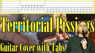 Nirvana  Territorial Pissings  Guitar Cover with Tabs [upl. by Einnaffit]