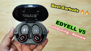 Edyell V5 true wireless earbuds  Best earbuds under 2000  Edyell v5 earbuds [upl. by Donalt787]