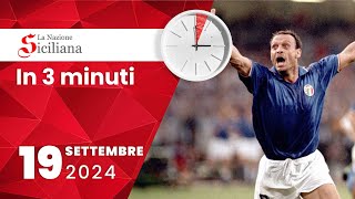 “IN TRE MINUTI” NOTIZIARIO DEL 19 SETTEMBRE 2024 [upl. by Anitneuq]