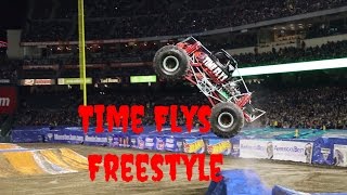 Monster Jam 2017 Time Flys Freestyle [upl. by Kinemod]