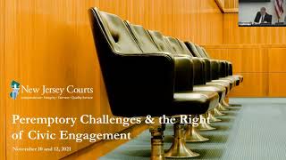 Judicial Conference on Jury SelectionPeremptory Challenges and the Right of Civic Engagement [upl. by Michaud]