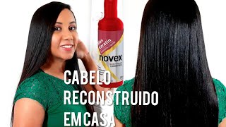 RECONSTRUÇÃO CAPILAR COM QUERATINA LÍQUIDA MAX KERATIN NOVEX [upl. by Amles]