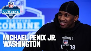 Michael Penix Jrs FULL 2024 NFL Scouting Combine On Field Workout [upl. by Shig233]