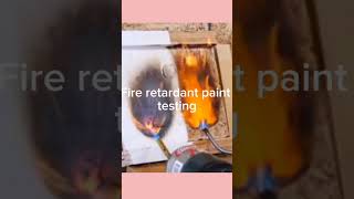 Fire retardant paint testing fireretardant paintandcoating insulation paint construction [upl. by Ariec181]