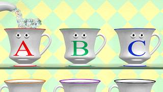 Alphabet Teapot amp Teacups  Learn ABCs [upl. by Kettie]